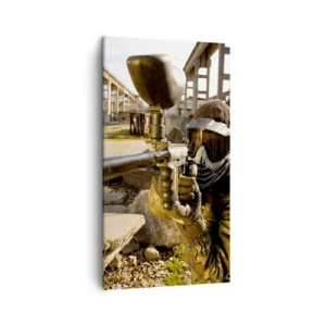 Canvastavla - Bild på duk - Du kan också bli hjälte - 45x80 cm