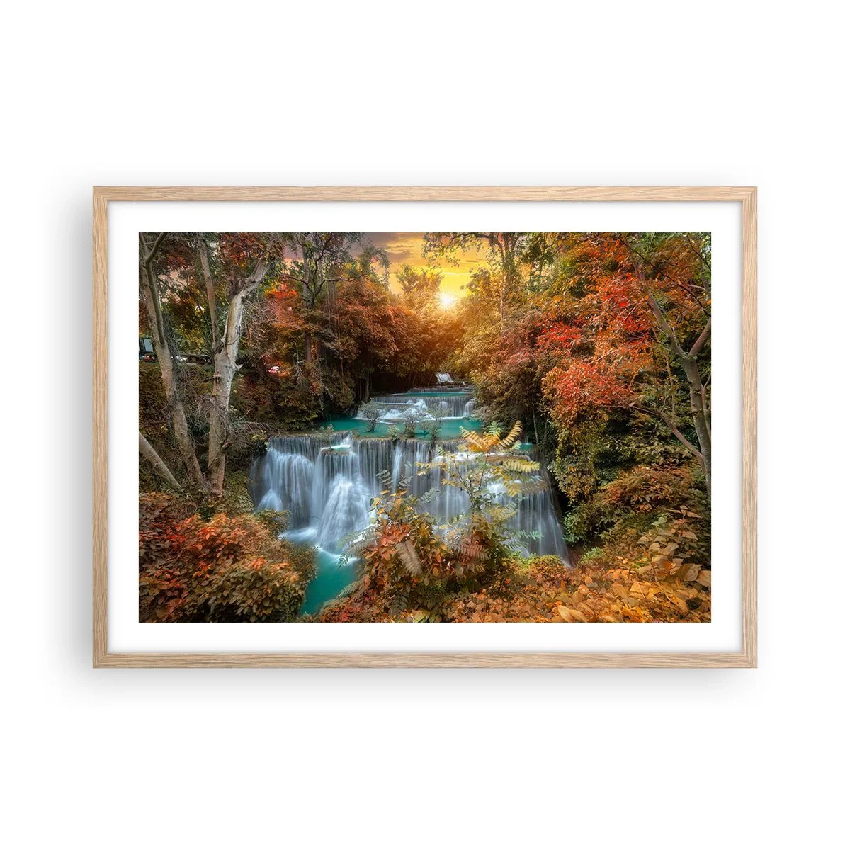 Affisch i ram av ljusek - Skogens skatt - 70x50 cm