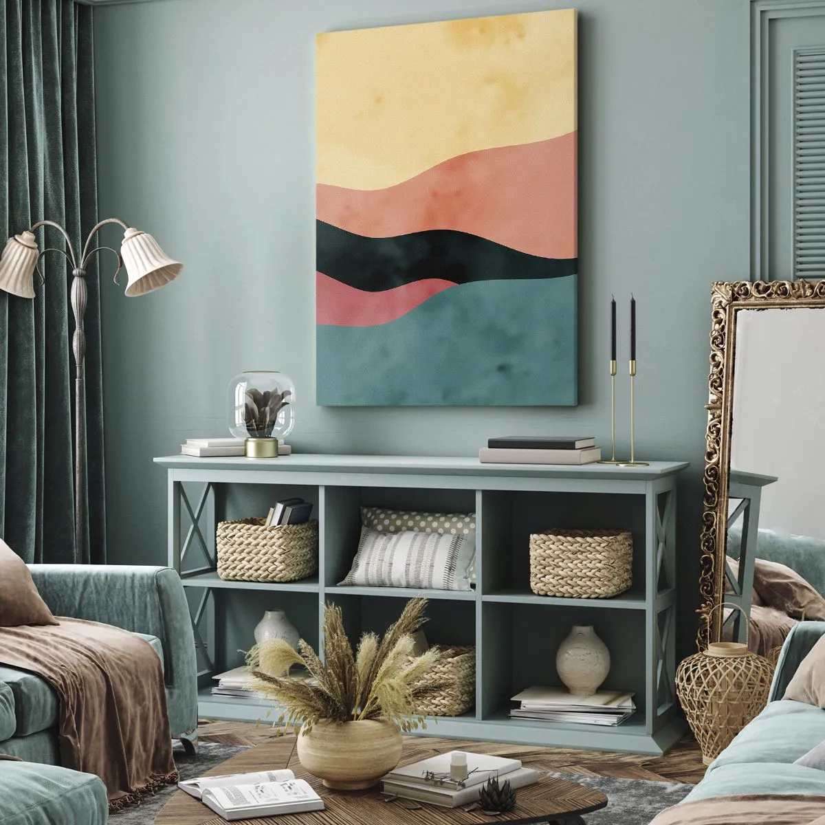 Canvastavla - Bild på duk - Enig oenighet - 80x120 cm