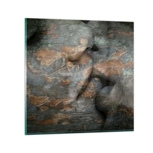 Glastavla - Bild på glas - Alltid tillsammans - 60x60 cm