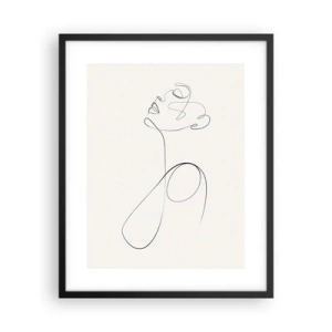 Affisch i svart ram - Förvirrad i drömmarna - 40x50 cm