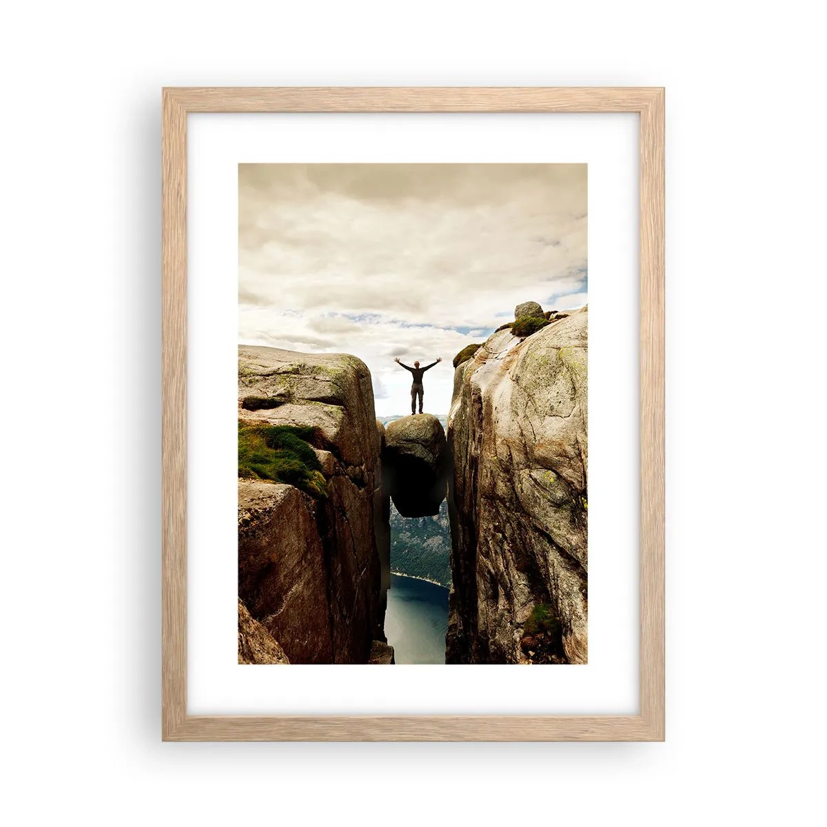 Affisch i ram av ljusek - Hur jag mår?! - 30x40 cm