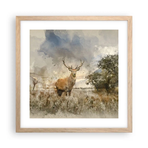 Affisch i ram av ljusek - Värdighet - styrka - dignitet - 40x40 cm