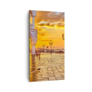 Canvastavla - Bild på duk - Var är alla? - 55x100 cm
