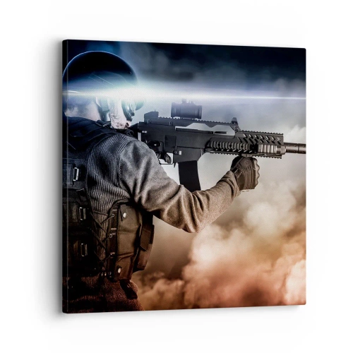 Canvastavla - Bild på duk - Helt enkelt en hjälte - 30x30 cm