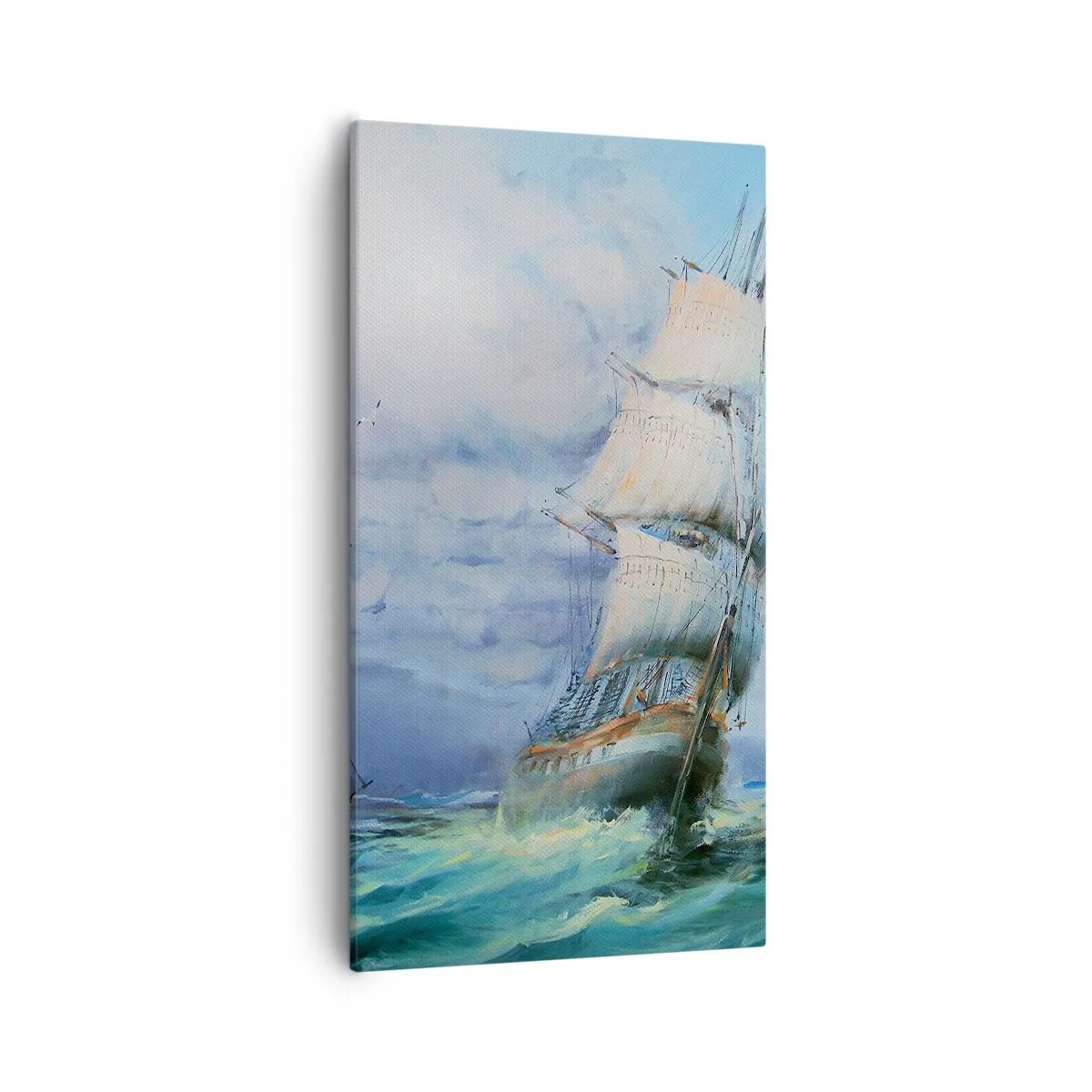 Canvastavla - Bild på duk - Goda vindar - 55x100 cm