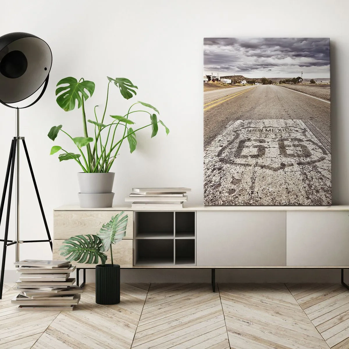Canvastavla - Bild på duk - Mother Road - amerikanska legenden - 50x70 cm
