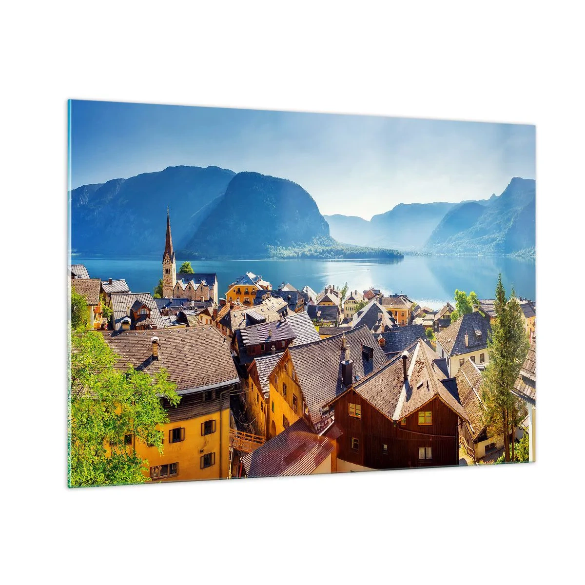 Glastavla - Bild på glas - Mera pittoreskt blir det inte - 100x70 cm