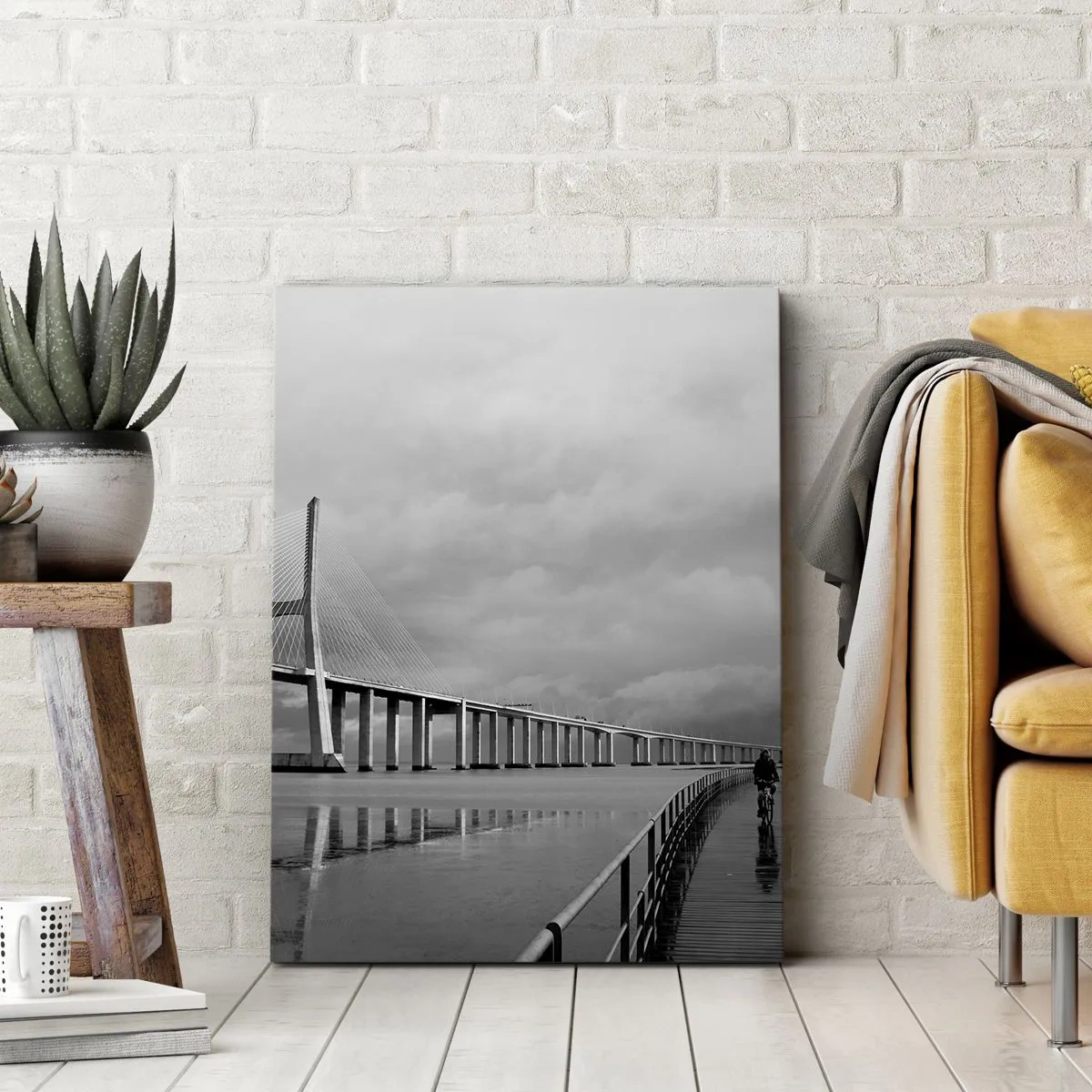 Canvastavla - Bild på duk - Var och en får det han/hon förtjänat - 50x70 cm