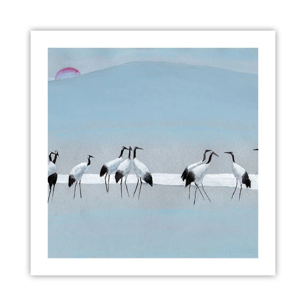 Affisch - Efter en het dag - 50x50 cm