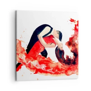 Canvastavla - Bild på duk - Tango - den sensuella vågen - 60x60 cm