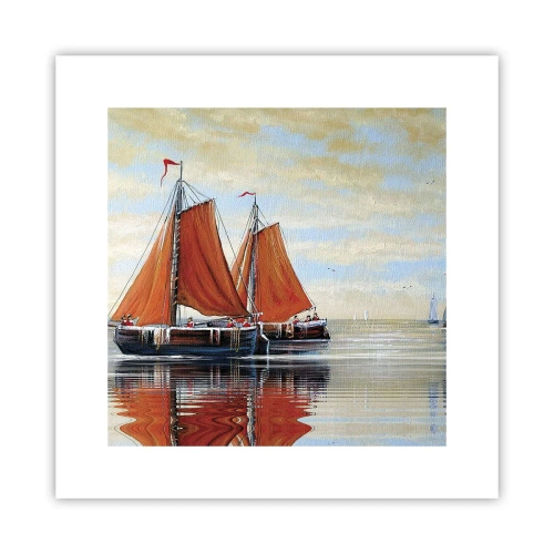 Affisch - Hej, segla seglaren… - 30x30 cm