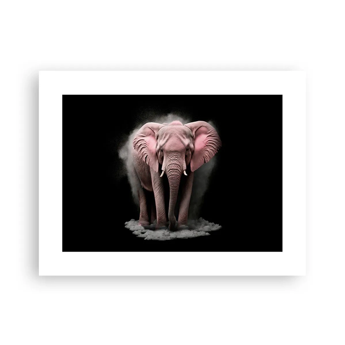 Affisch - Tänk inte på en rosa elefant! - 40x30 cm
