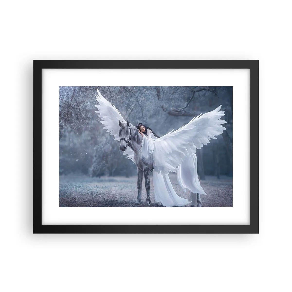 Affisch i svart ram - En stund full av inspiration - 40x30 cm