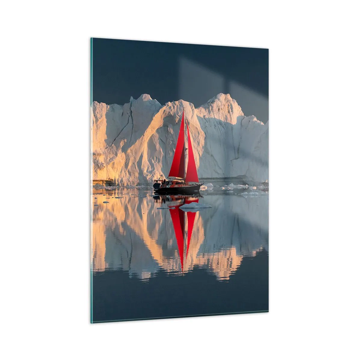 Glastavla - Bild på glas - I världens ände - 50x70 cm