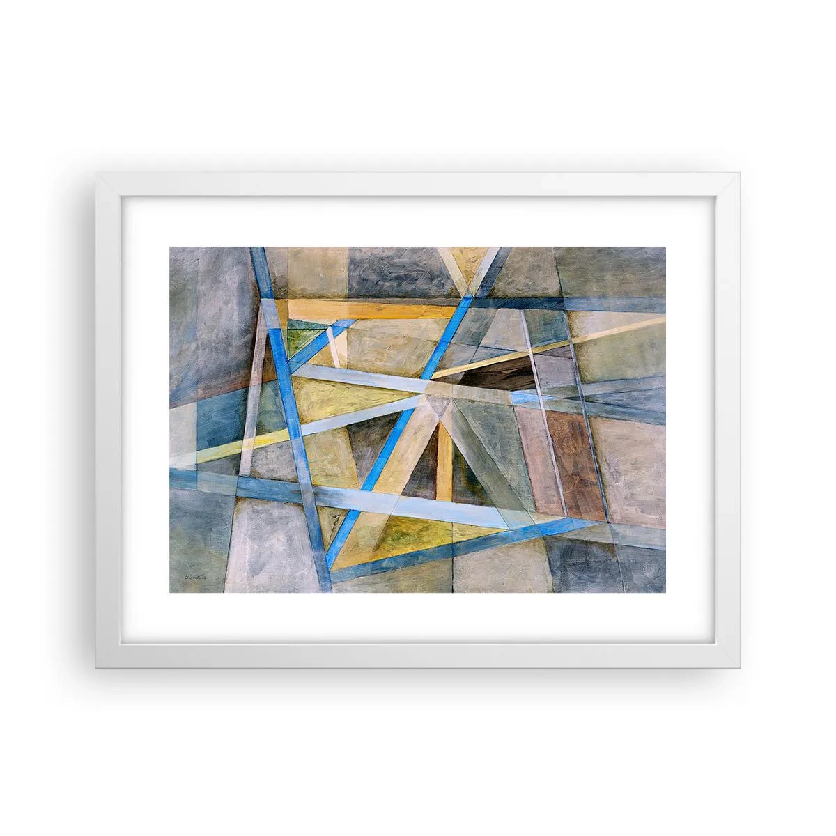 Affisch i vit ram - Rakt fram eller diagonalt? - 40x30 cm