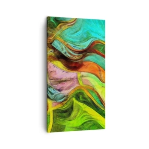 Canvastavla - Bild på duk - Rörelse är liv - 45x80 cm