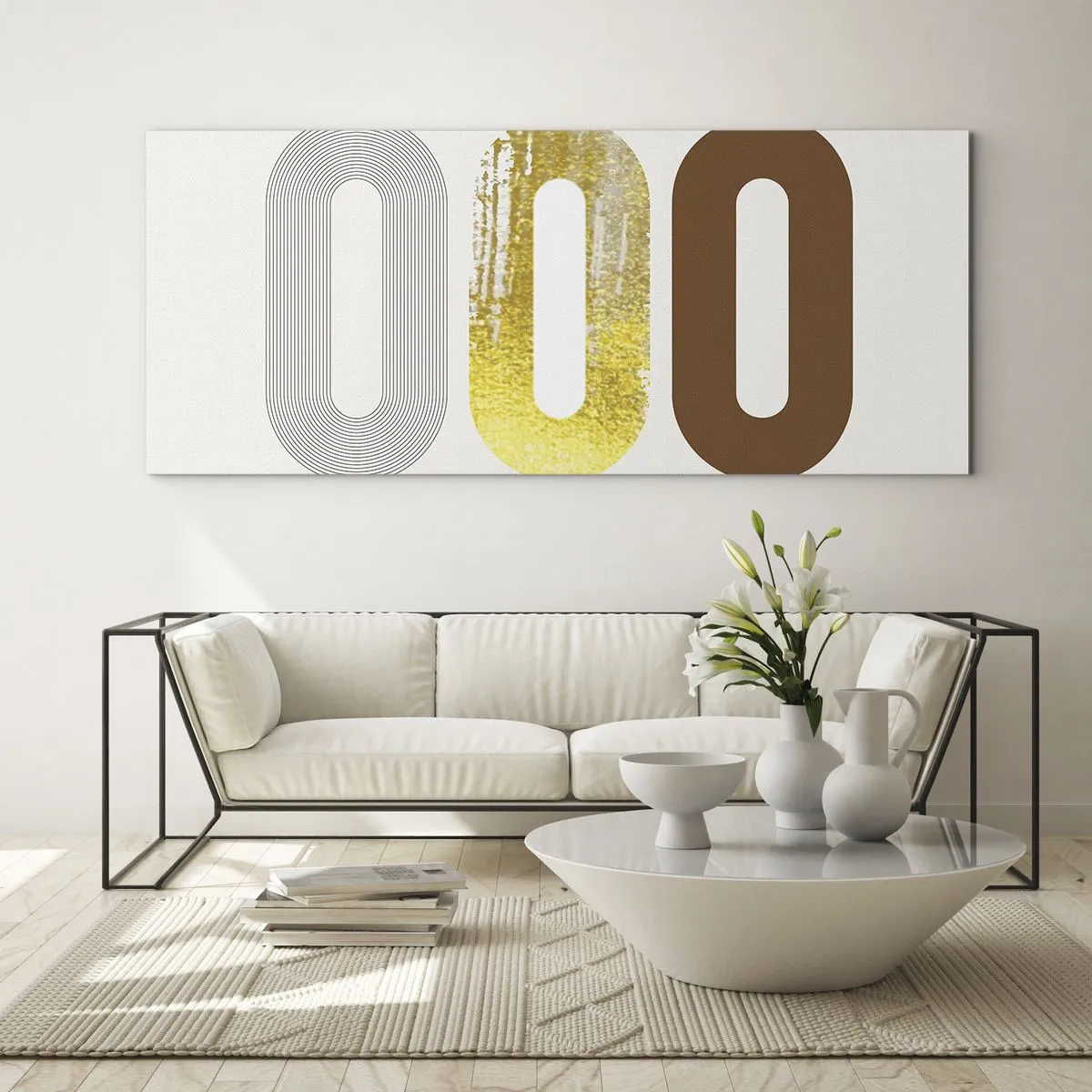 Glastavla - Bild på glas - Ooo! - 100x40 cm