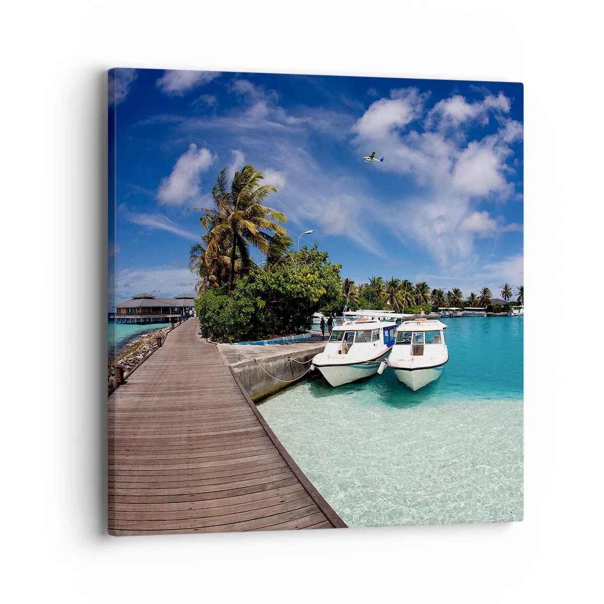 Canvastavla - Bild på duk - Paradiset finns - 40x40 cm