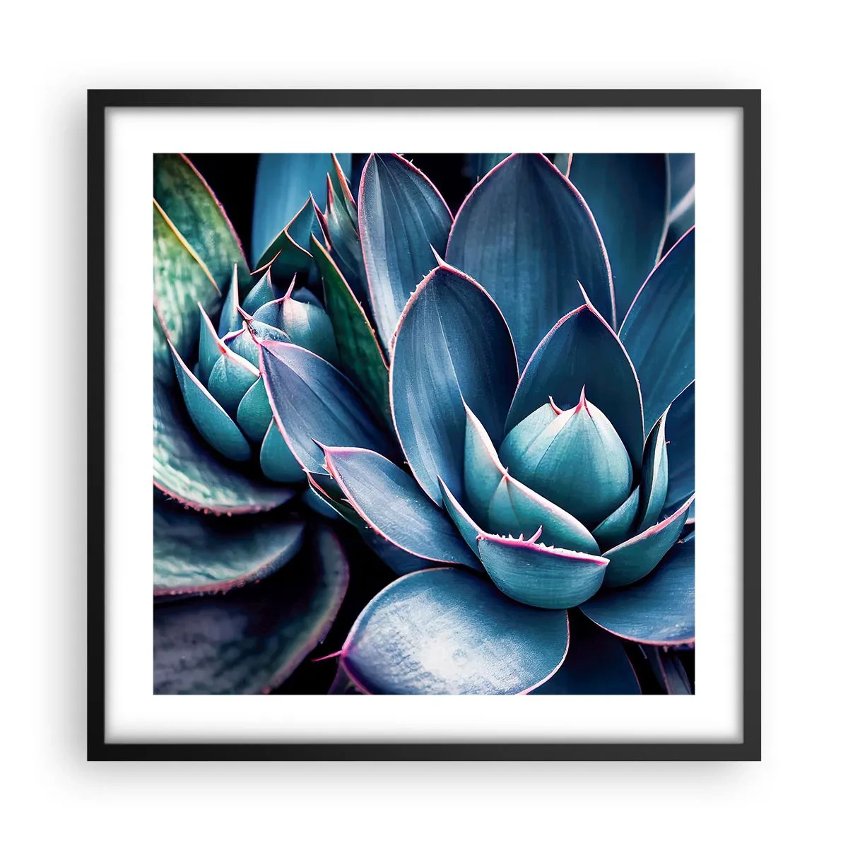 Affisch i svart ram - Vital kraft - 50x50 cm