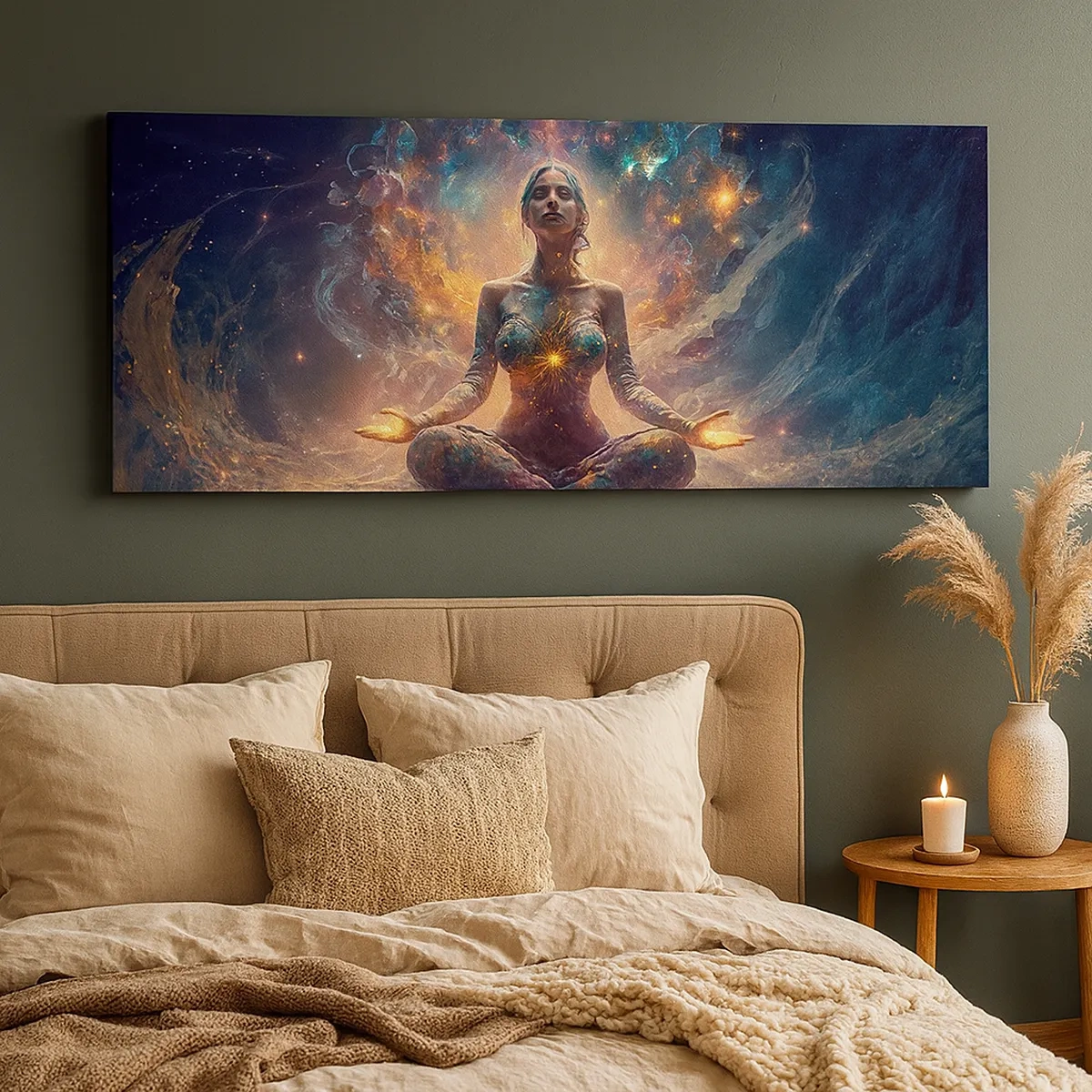 Canvastavla - Bild på duk - Flöde av god energi - 30x30 cm