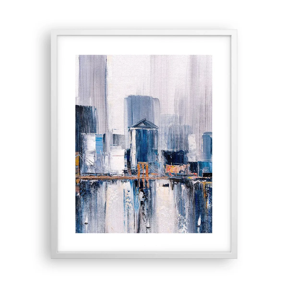 Affisch i vit ram - New York-impression - 40x50 cm