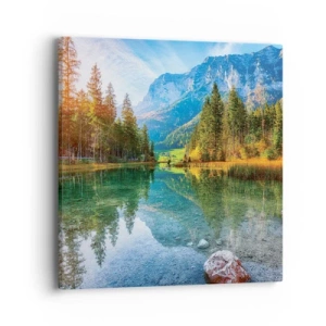 Canvastavla - Bild på duk - Höstens mildhet - 40x40 cm