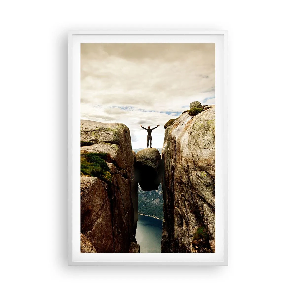 Affisch i vit ram - Hur jag mår?! - 61x91 cm