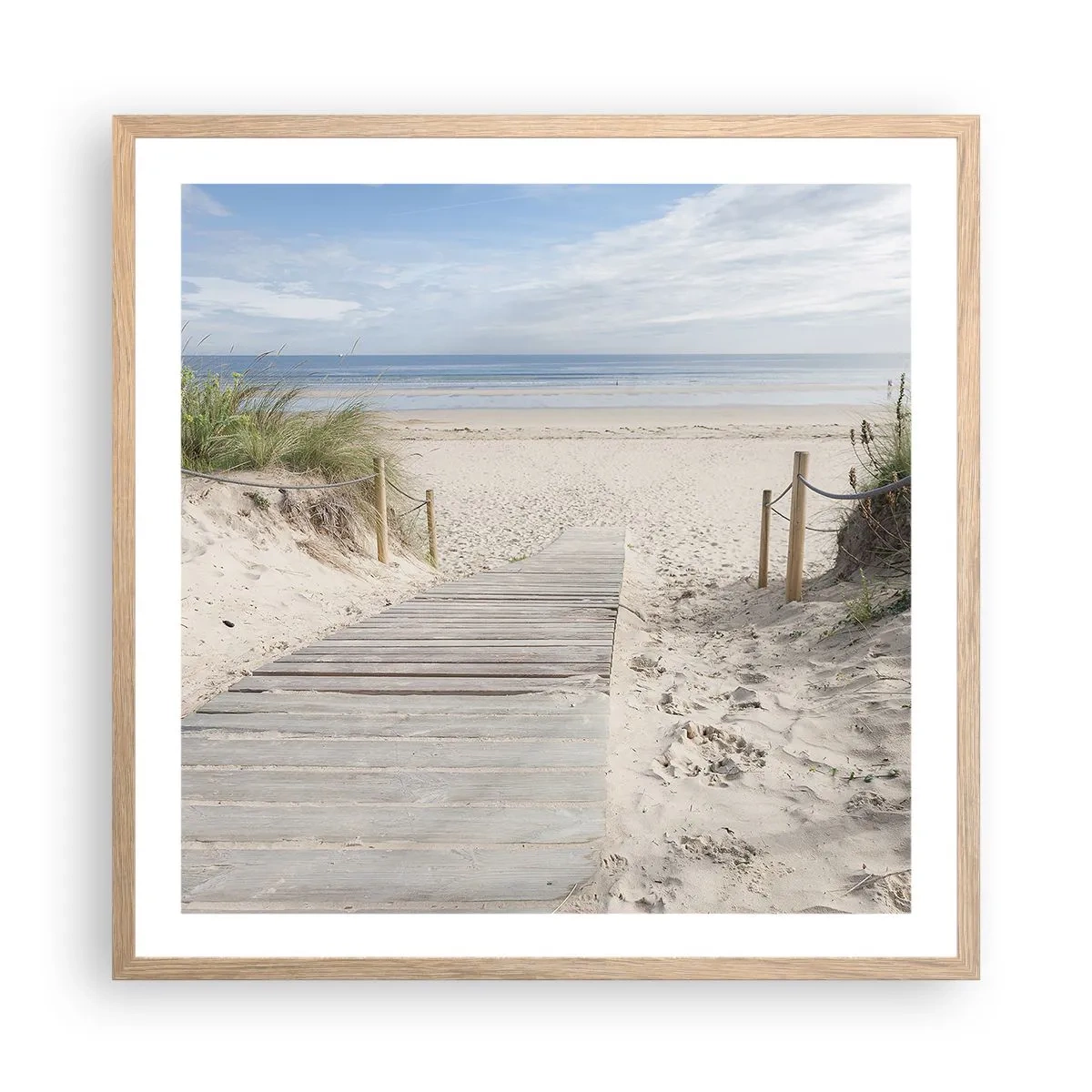 Affisch i ram av ljusek - Mot horisonten - 60x60 cm