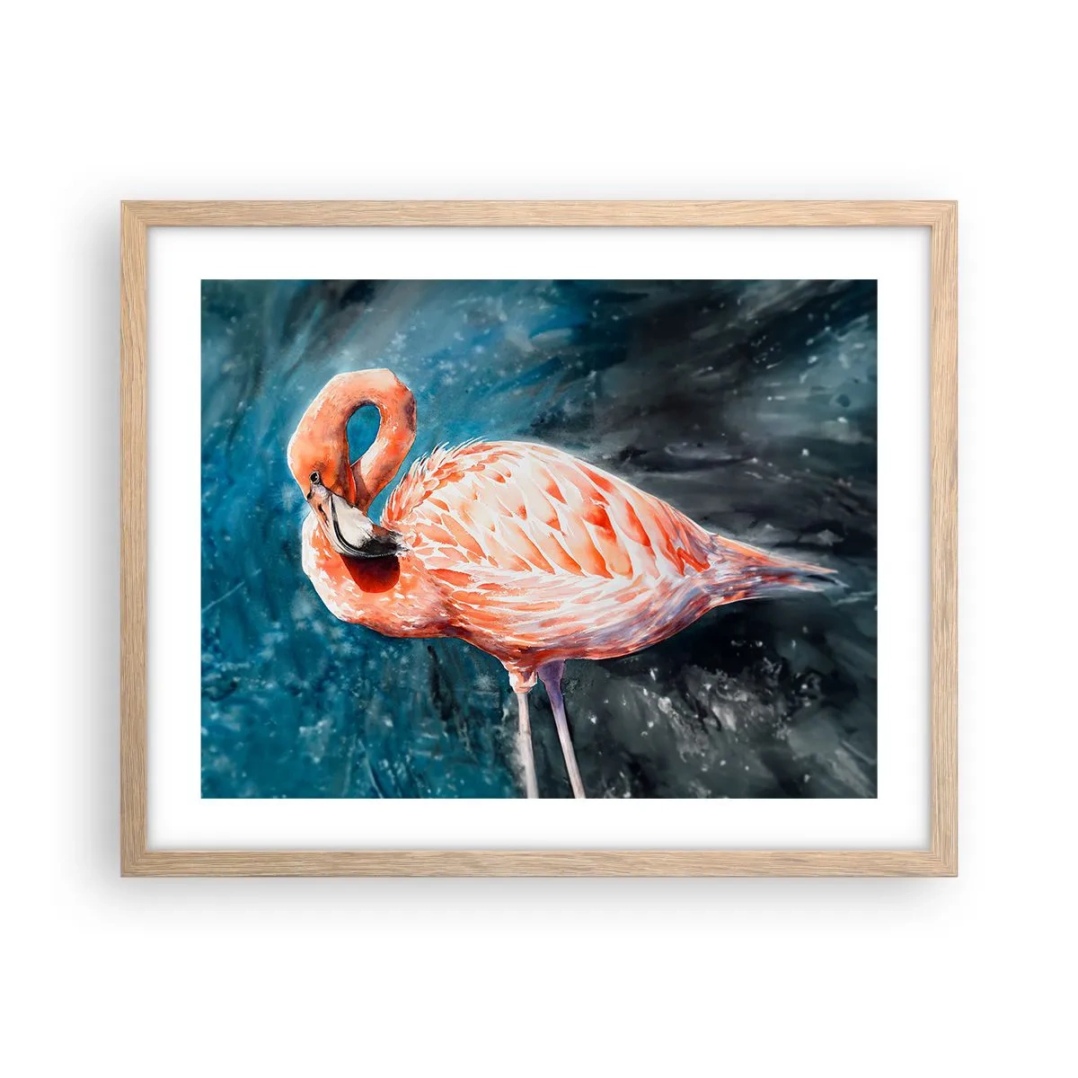 Affisch i ram av ljusek - Dekorativt till sin natur - 50x40 cm