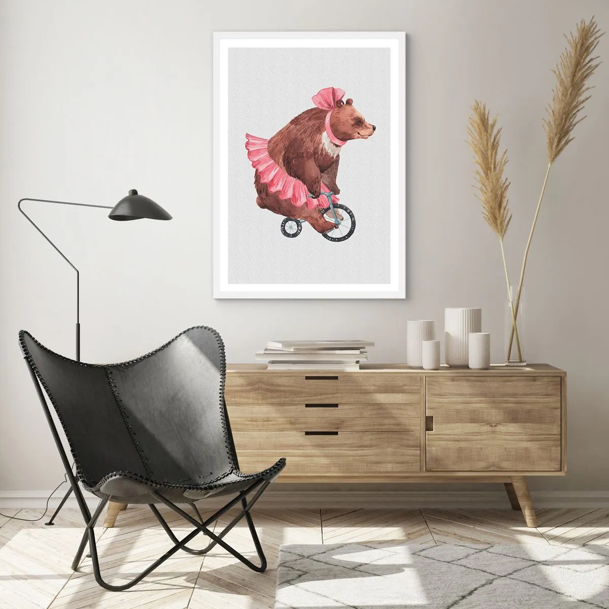 Affisch i vit ram - Vilken cirkus! - 30x40 cm