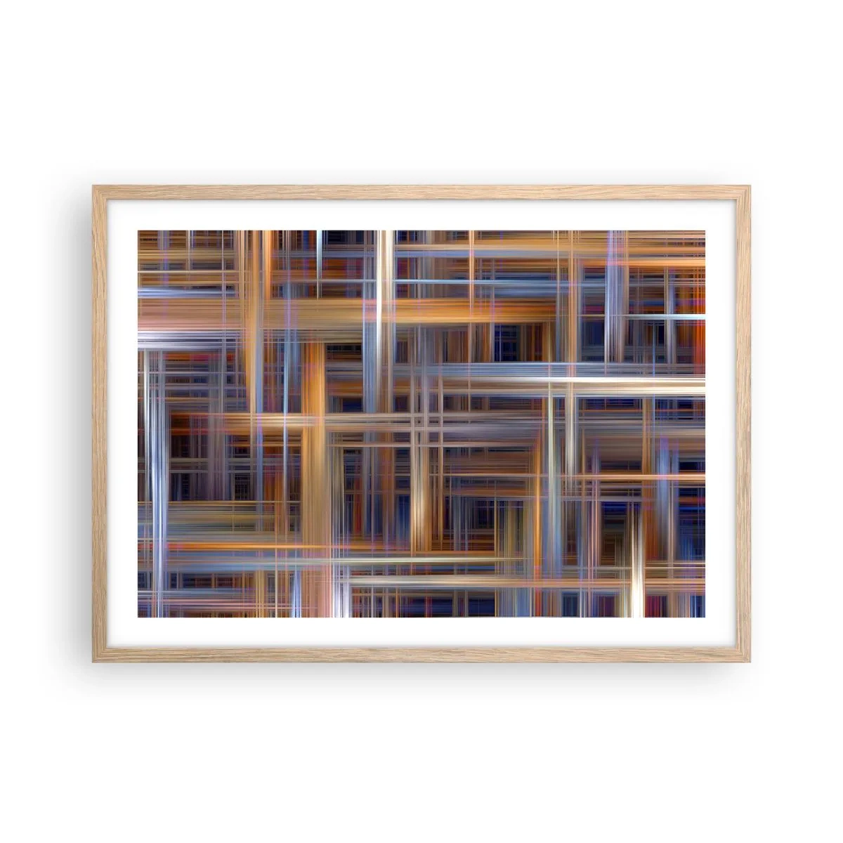 Affisch i ram av ljusek - Vävd av ljus - 70x50 cm