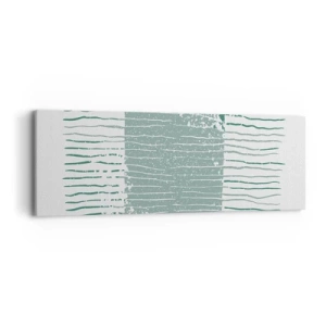 Canvastavla - Bild på duk - Marin abstraktion - 90x30 cm