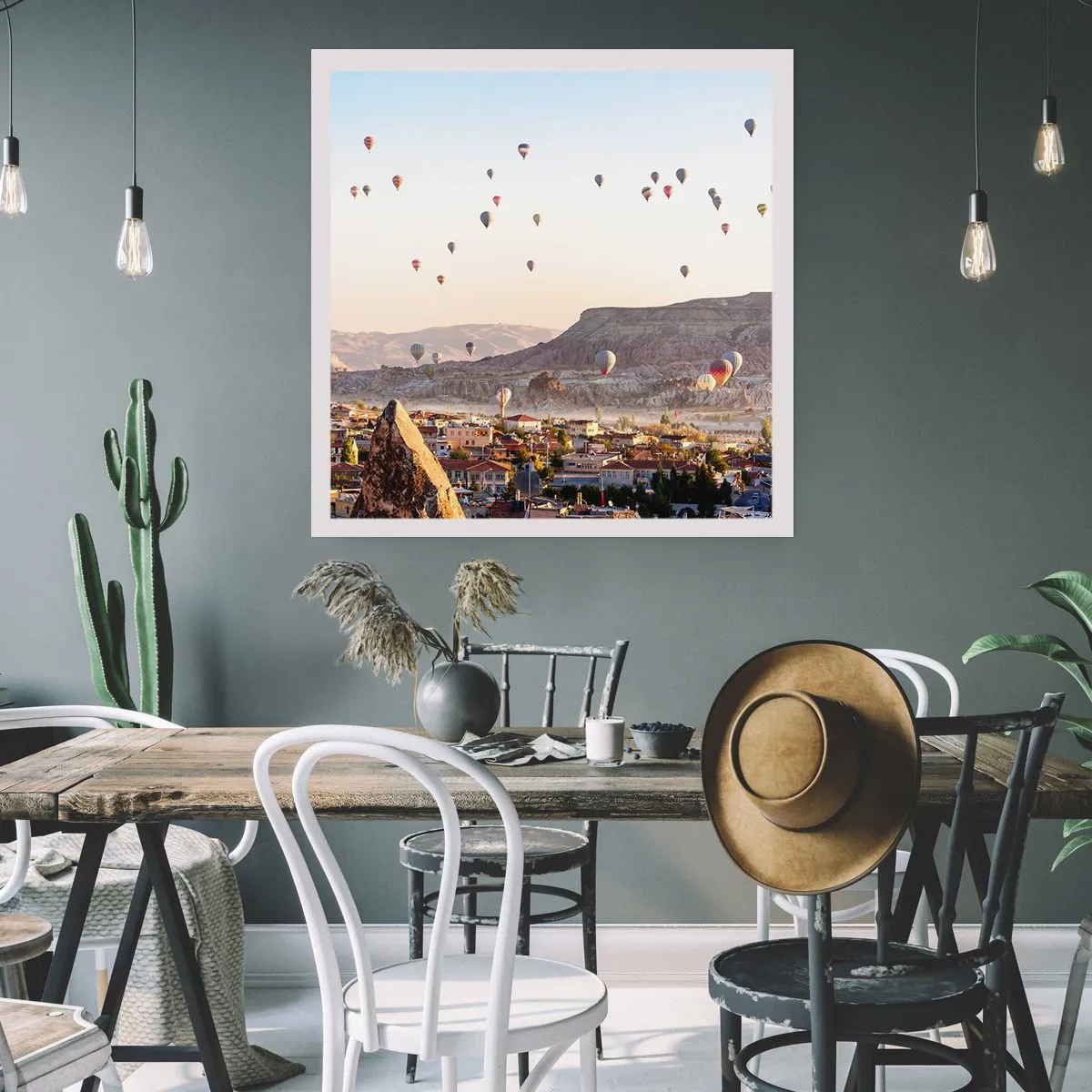 Affisch - Som båtar på himlen - 40x40 cm