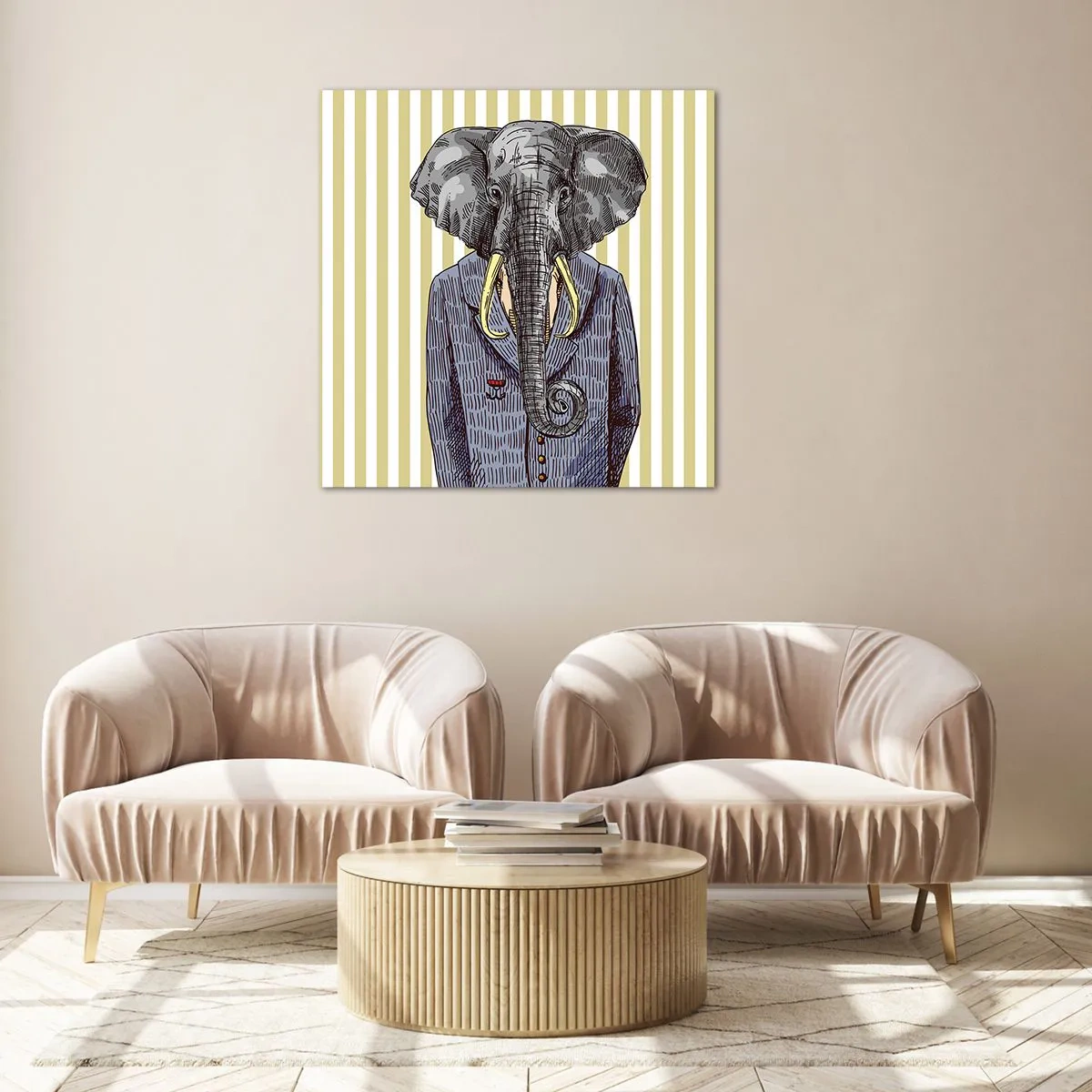 Glastavla - Bild på glas - Elegant ur naturen - 40x40 cm