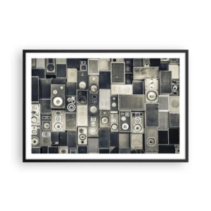 Affisch i svart ram - Allt väl - 91x61 cm