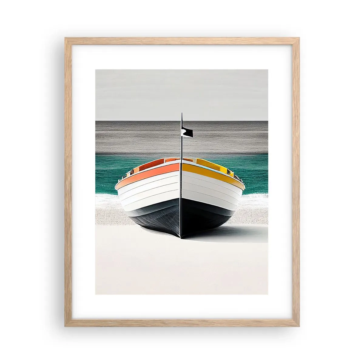 Affisch i ram av ljusek - På sin plats - 40x50 cm