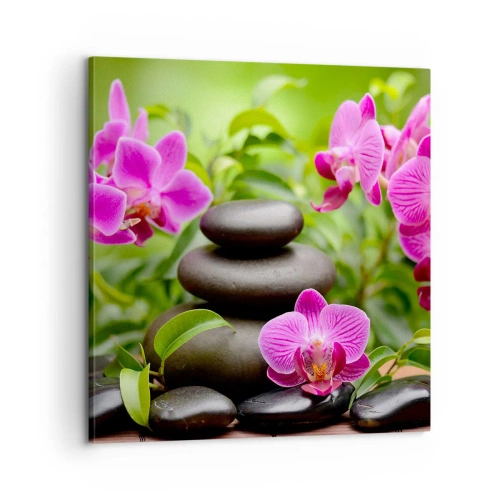 Canvastavla - Bild på duk - Lugnets pyramid - 60x60 cm