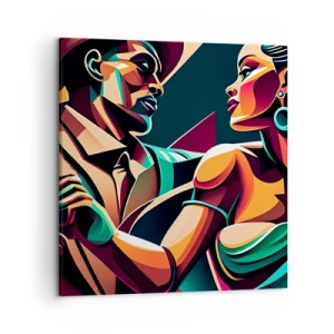Canvastavla - Bild på duk - I hjärtats rytm - 50x50 cm