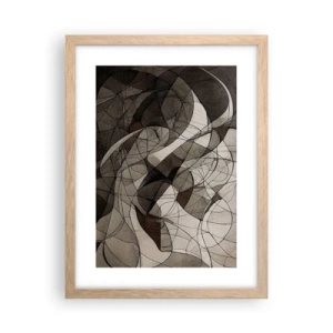 Affisch i ram av ljusek - Cirkulation av jordens färger - 30x40 cm