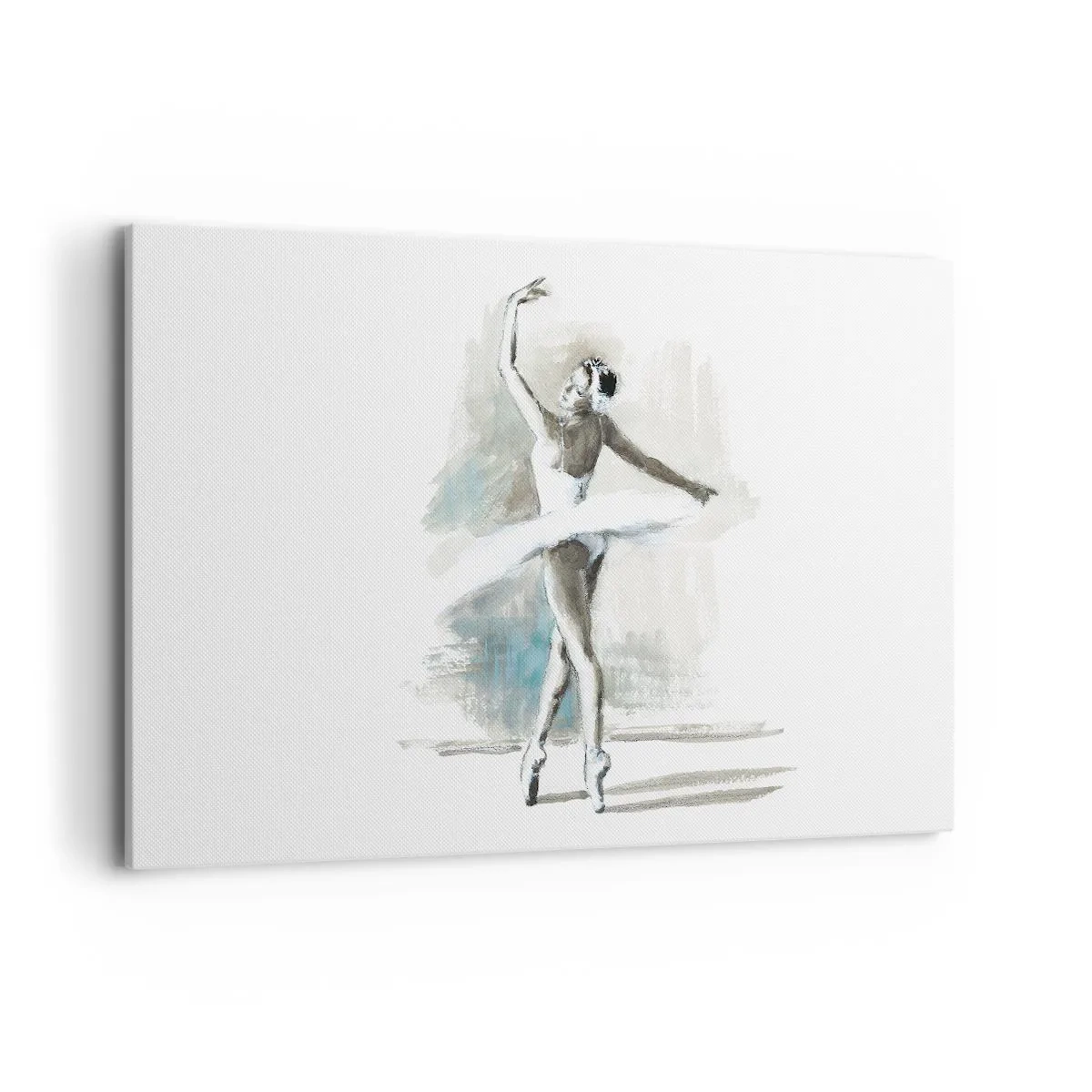 Canvastavla - Bild på duk - Förtrollad i en svan - 120x80 cm