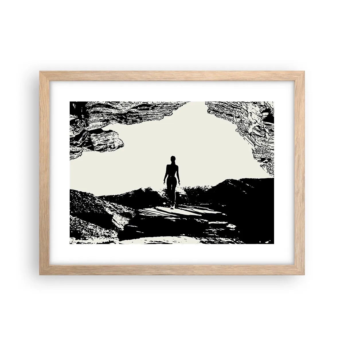 Affisch i ram av ljusek - En ny blick - 40x30 cm