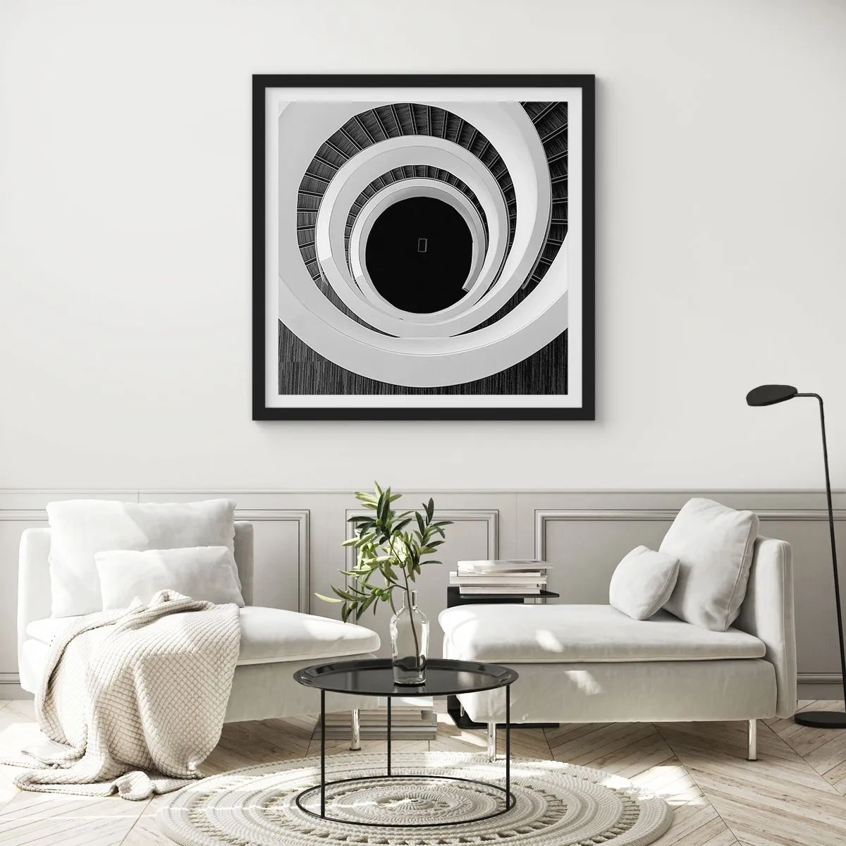 Affisch i svart ram - Till sakens kärna - 60x60 cm