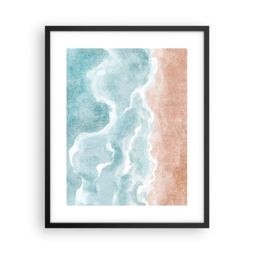 Affisch i svart ram - Abstraktion i moln - 40x50 cm