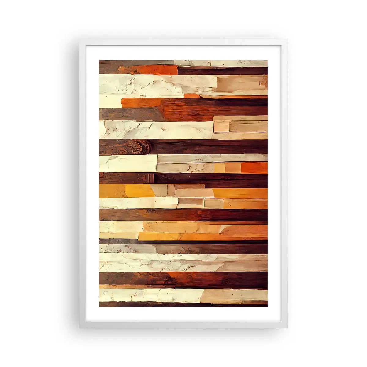 Affisch i vit ram - Hymn av skogens träd - 50x70 cm