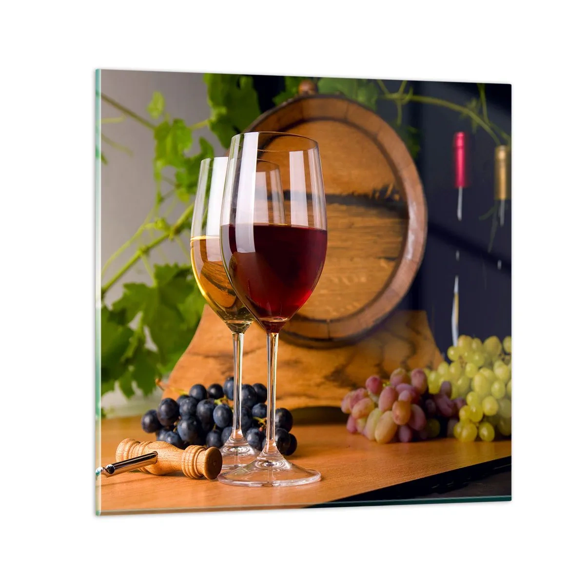 Glastavla - Bild på glas - Som hos gamla mästare - 40x40 cm