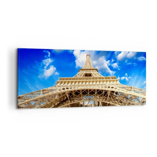 Canvastavla - Bild på duk - Nå himlen och molnen - 100x40 cm