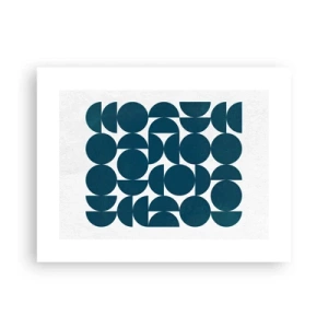 Affisch - Cirklar och halvcirklar - 40x30 cm