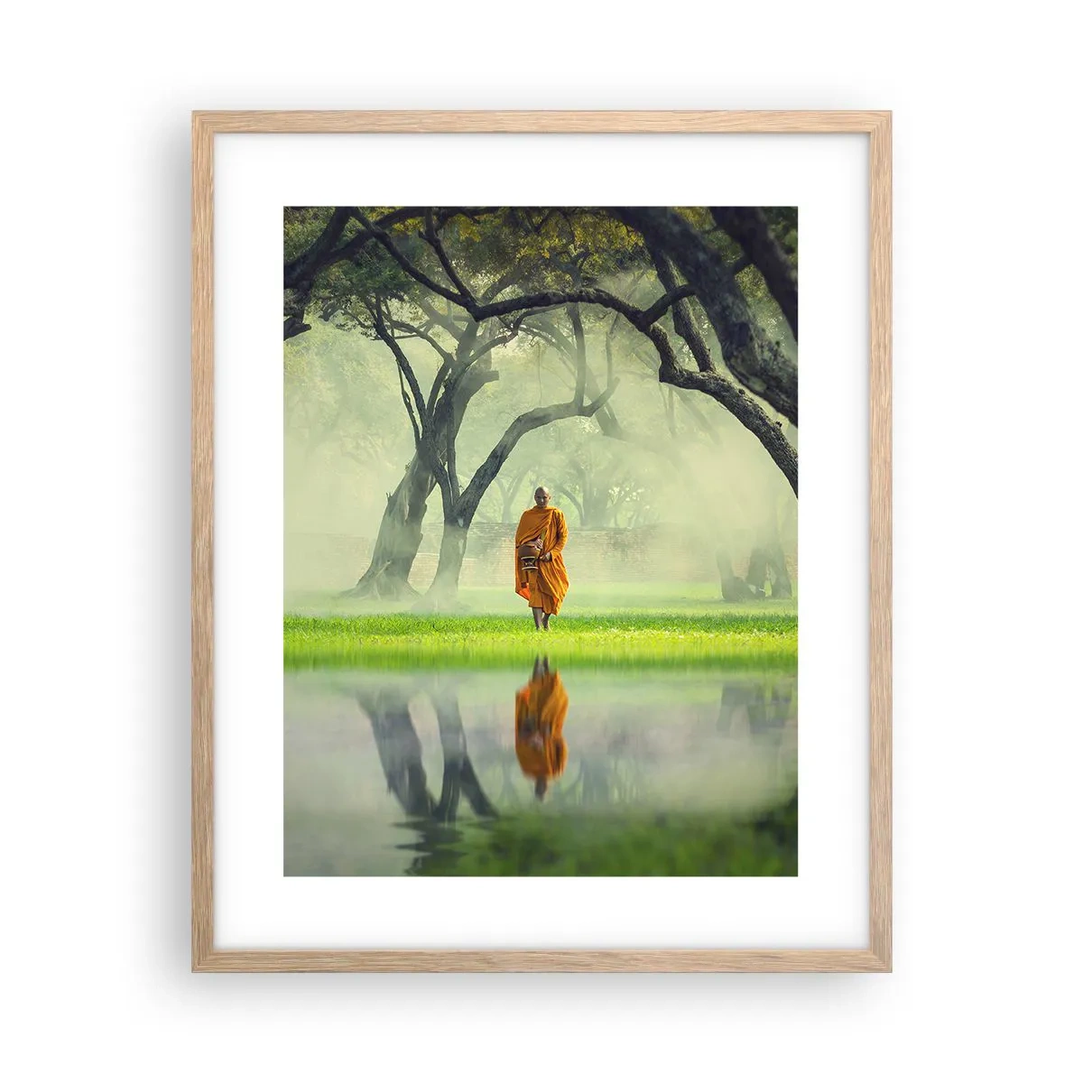 Affisch i ram av ljusek - På väg till upplysningen - 40x50 cm