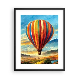 Affisch i svart ram - I tystnad ser man mer - 40x50 cm